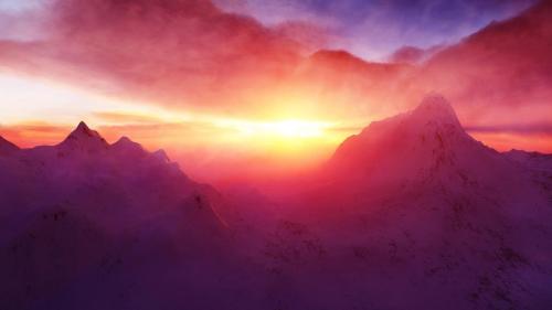 Lumière sur les montagnes